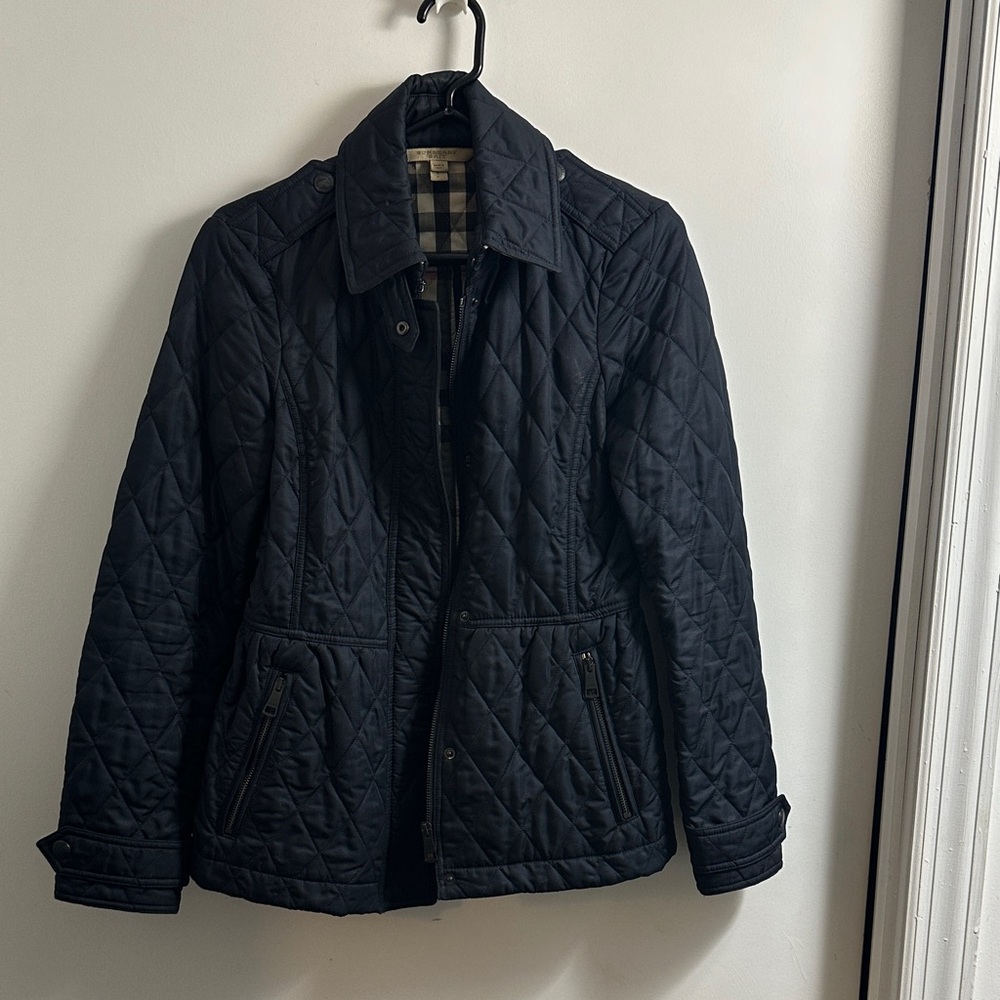 Burberry Navy blue Quilted Jacket